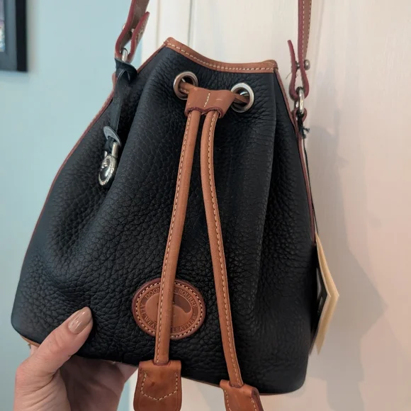 Nwt Rare Vintage Dooney & Bourke All Weather Leather Bag And Wallet Set - Picture 8 of 16